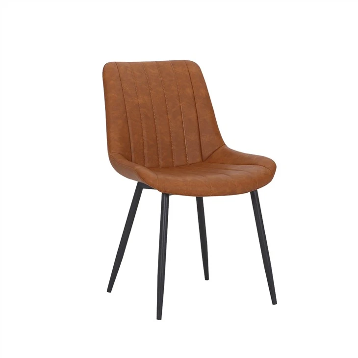 Ergonomisk spisestuestol med vintage læder