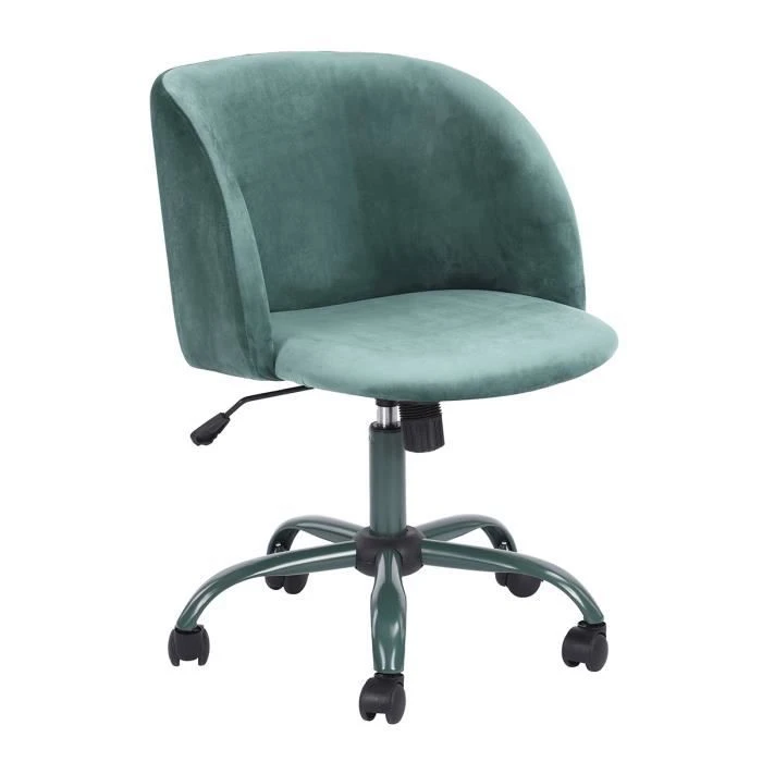 Justerbar Velvet Armless Skrivebordsstol