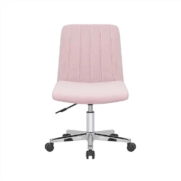 Pink Velvet drejelig skrivebordsstol