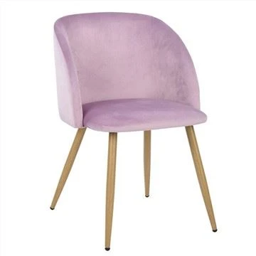 Pink moderne retro stof armlæn Casual spisestuestol