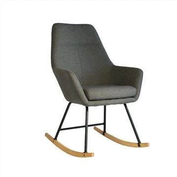 Stof Gyngestol Lænestol Fritidsstol Metal Base