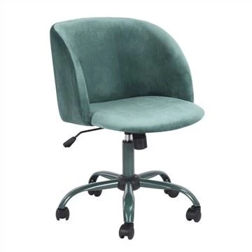 Justerbar Velvet Armless Skrivebordsstol