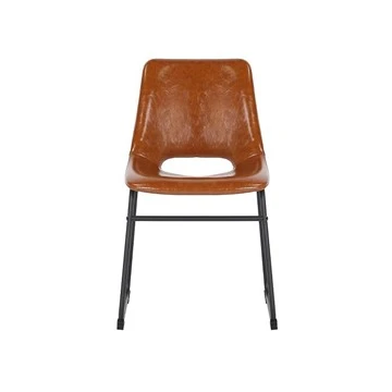 Ny model PU Cover spisestuestol med metalben
