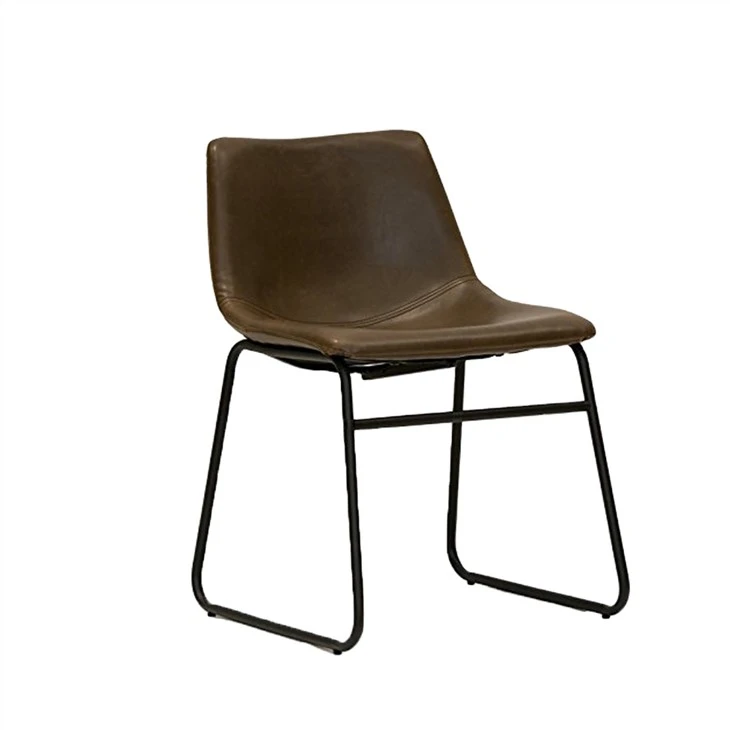 Lotusville Vintage PU læder spisestuestole