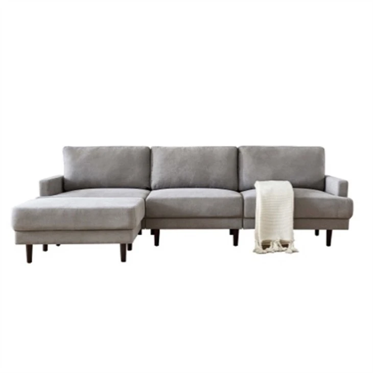 Tre personers sofa med chaiselong til stuen