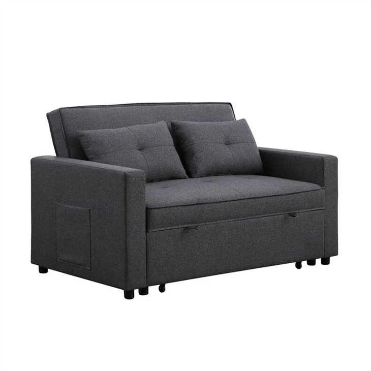 Partner Linen Polstret Tufed Futon Sovesofa