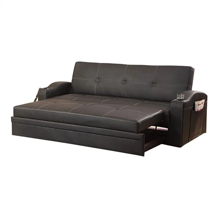Foldbar sovesofa i PU læder