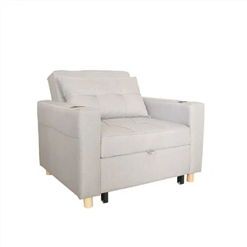 Linned konvertible stol seng