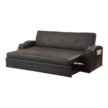 Foldbar sovesofa i PU læder