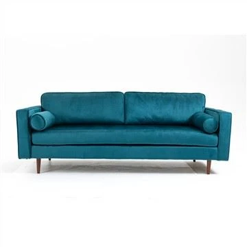 Moderne let luksus sofa i fløjlsstof