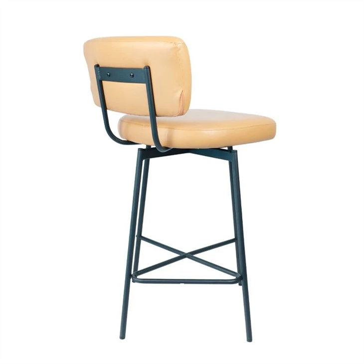 PU Leather Bar Stool Set 2 Suitable For Bar Kitchen Garden PU Leather Bar Stool Set 2 Suitable For Bar Kitchen Garden